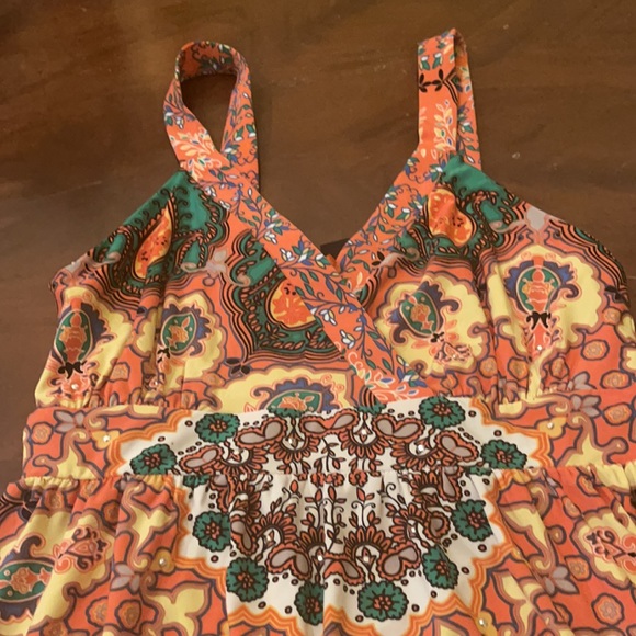 X small Inc colorful summer mini dress NWT - Picture 2 of 5